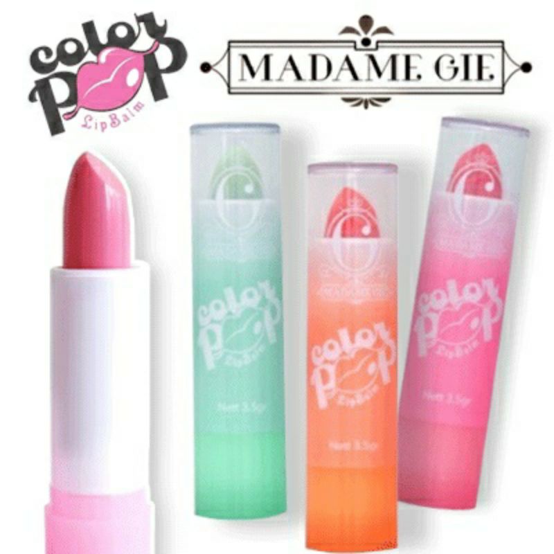 LIPBALM - Madame Gie Lipbalm Color Pop  BPOM