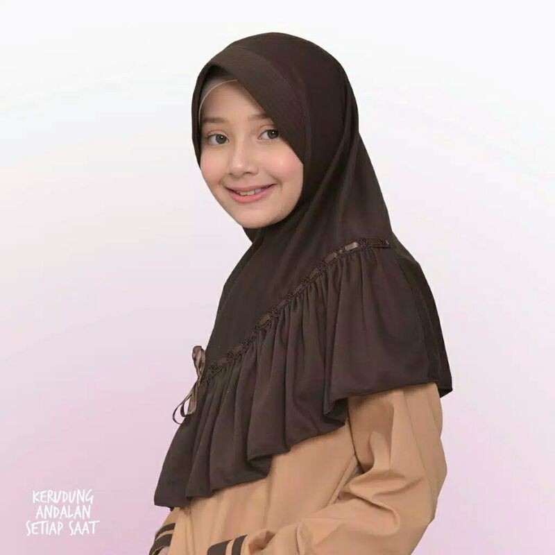 KERUDUNG SD, KERUDUNG SMP, KERUDUNG SMA, KERUDUNG PRAMUKA, KERUDUNG SEKOLAH SERUT UKURAN M, L, XL Kaos  Super Adem HIJAB INSTANT bahan kaos pe super