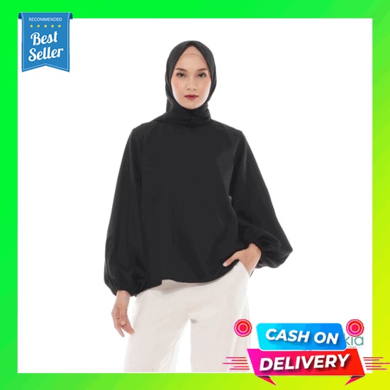 Atasan Wanita Lengan Panjang Kekinian Korean Style Baju Atasan Wanita Hijab Blus Wanita Lengan Panja