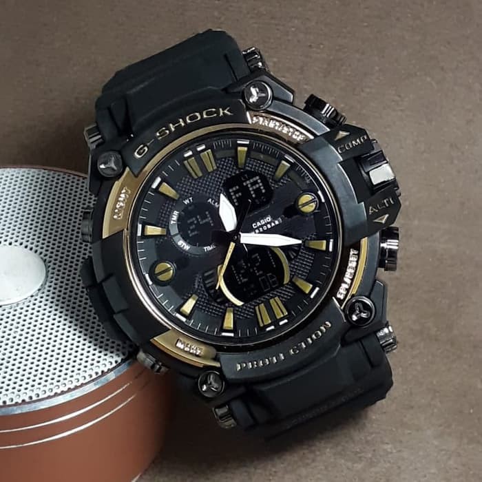 Jam tangan SPORT New G-SHOCK G Shock GST201 black gold