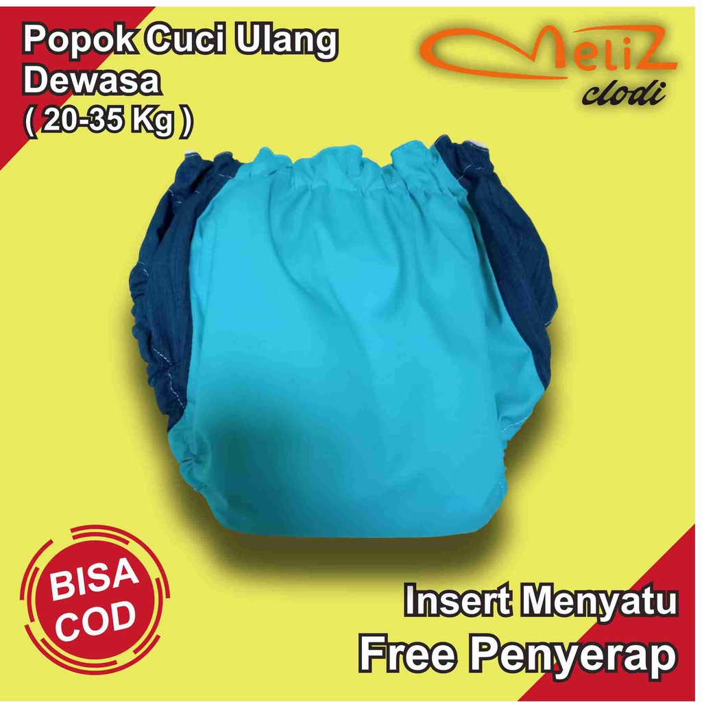 Popok Kain Dewasa, Popok Dewasa, Clodi Dewasa, Popok Cuci Ulang  BB 20-35 Kg, Cloudy Popok Kain , Cl