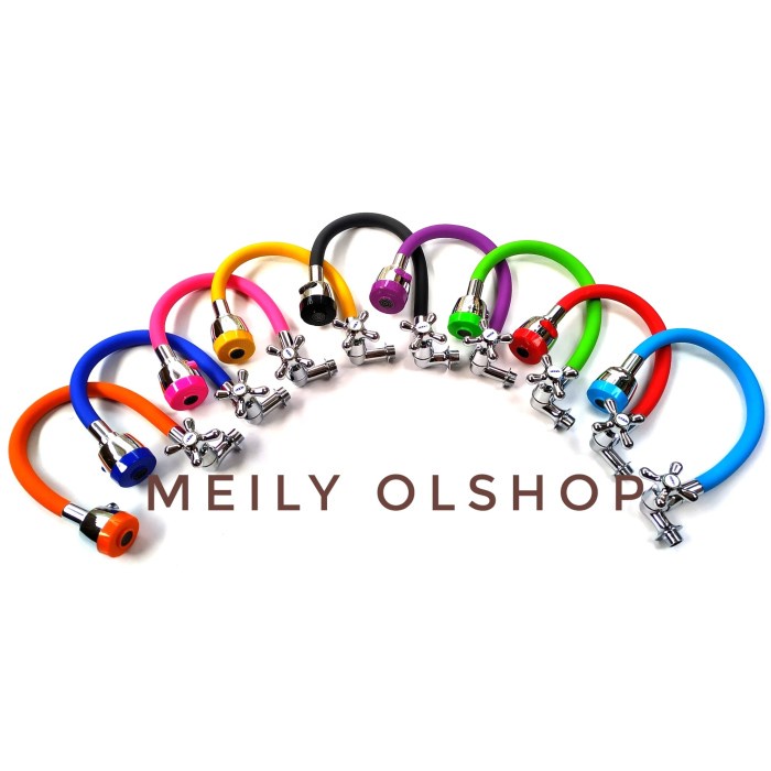 Kran Cuci Piring Warna Selang Fleksibel / Kran Sink / Kran Leher Angsa