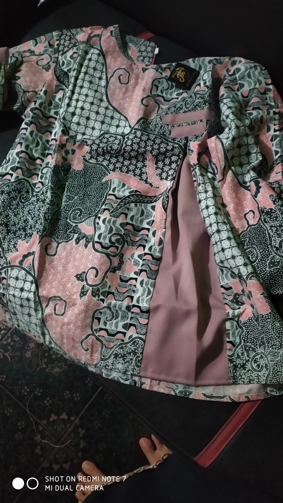 Tey-17 Batik Wanita Asj Sa Hrb026 Kenongo Kemeja Tosca Pendek