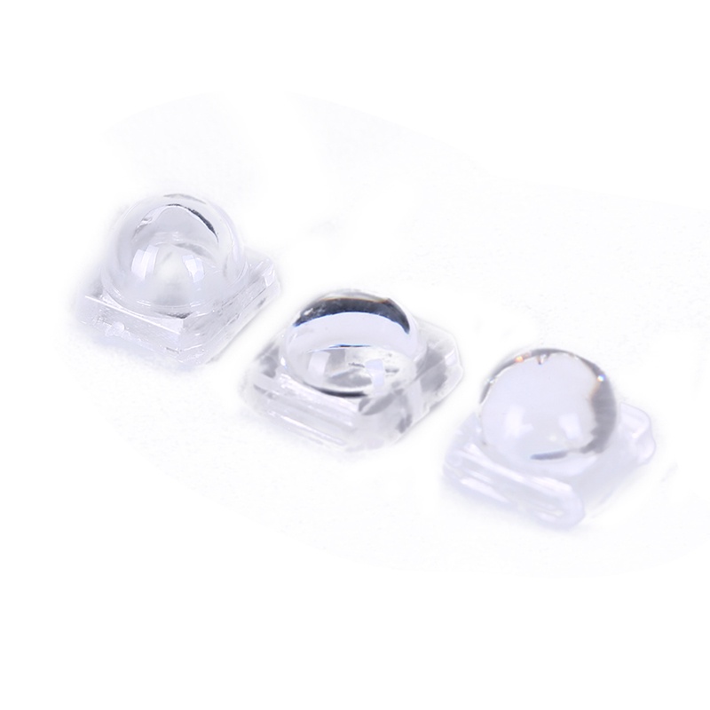 (LUCKID) 50pcs Lensa led Untuk 5050smd 30 60 120 Derajat