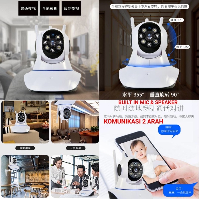 NEW V380 Ip Camera 2MP 1080p Full HD Wireless Wifi Mode AP Mode P2P Cctv Wireless