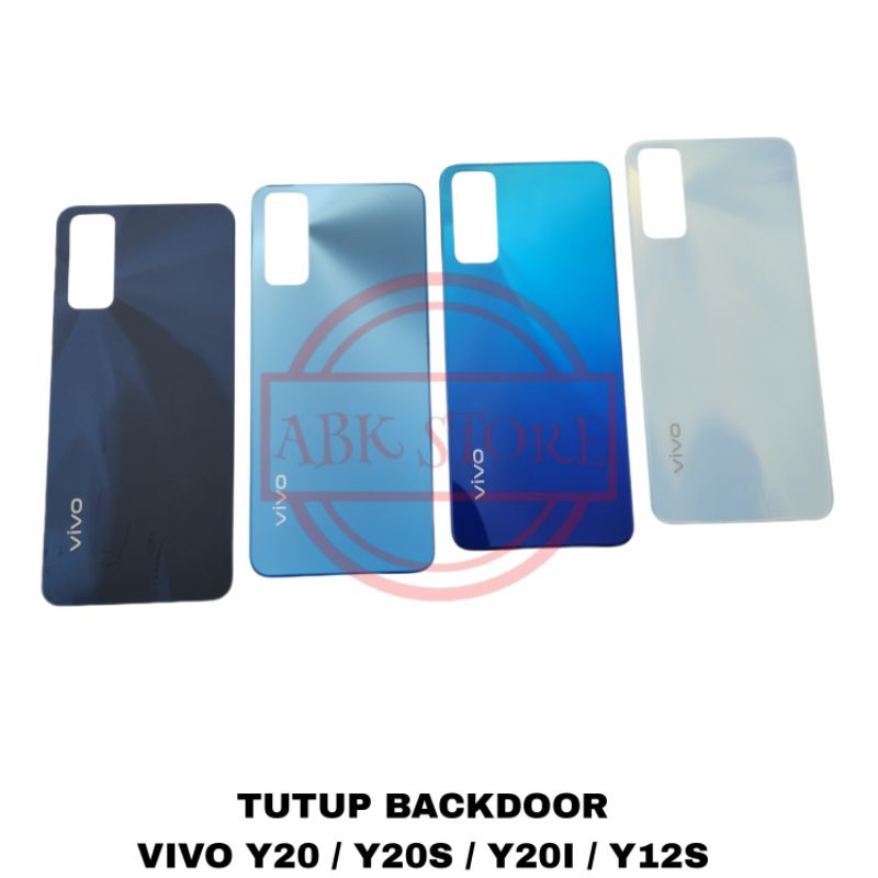 TUTUP BELAKANG BACKDOOR COVER BATERAI VIVO Y20 / Y20S / Y20I / Y12S BACKCOVER BACK CASING