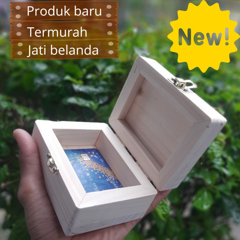 kotak kayu / kotak kecil / kotak mahar kecil / kotak penyimpanan / kotak kayu jati belanda / kotak p