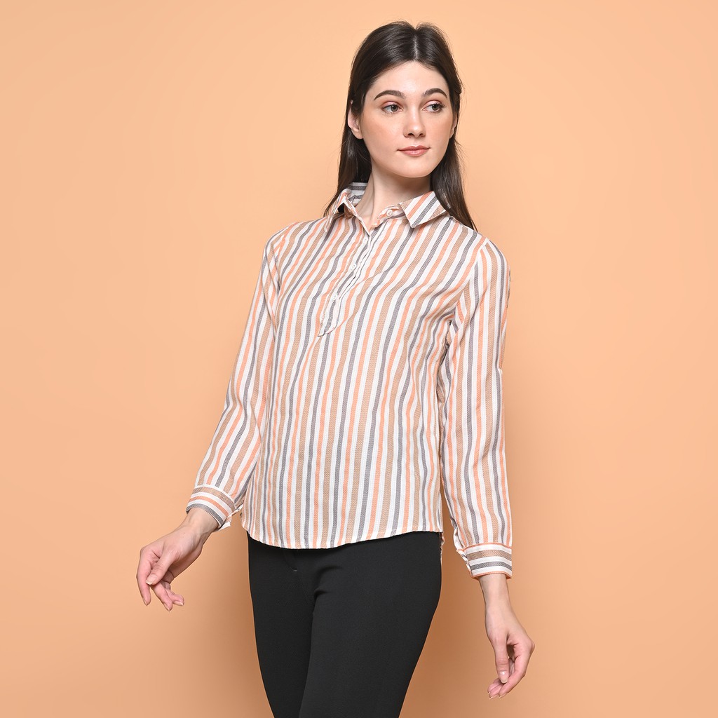 Cammomile kemeja wanita fashion 1904047-CreamV2