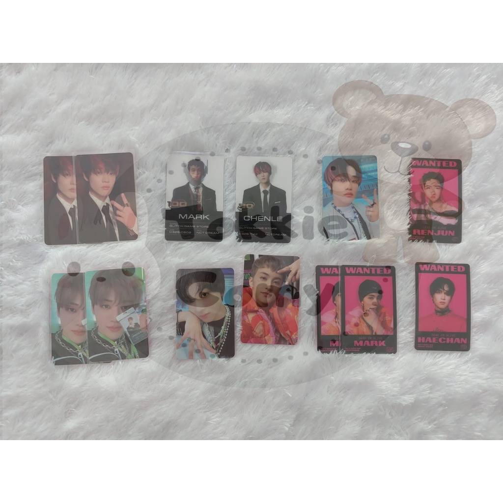 PHOTOCARD GLITCH MODE JAEMIN HAECHAN JENO RENJUN MARK JISUNG CHENLE READY INA GLITCH SCRATCH VERSION