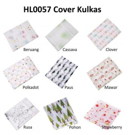 (VCM) Cover kulkas Storage Kulkas 6 Kantong / taplak kulkas
