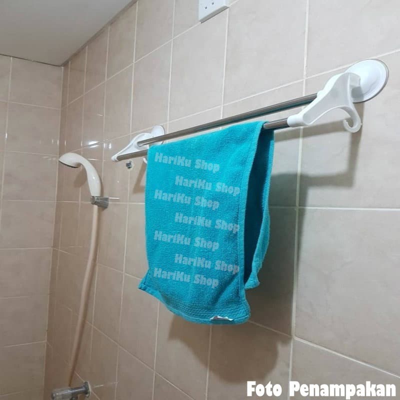 Rak Gantungan Handuk Tempel Kamar Mandi Stainless tanpa paku NEW PRODUCT