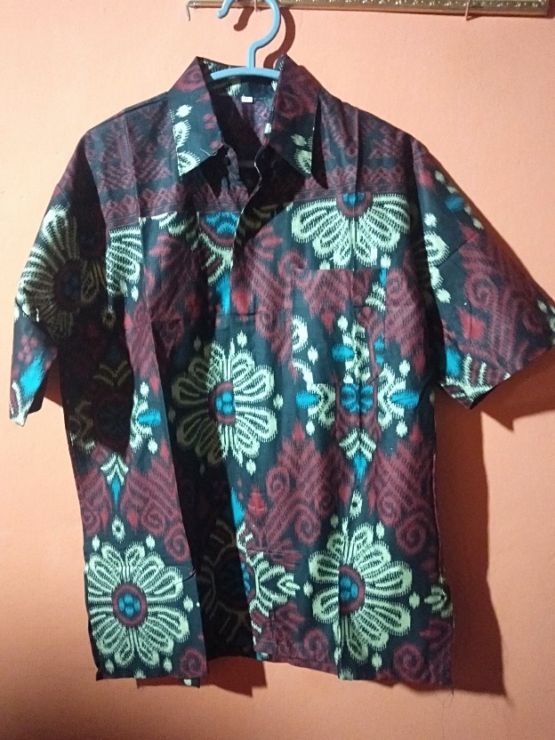 Promo 12.12 Bswart Batik Hrb026 Kenongo Padi Pekalongan M L Xl Batik Pria Murah Modern Grosir