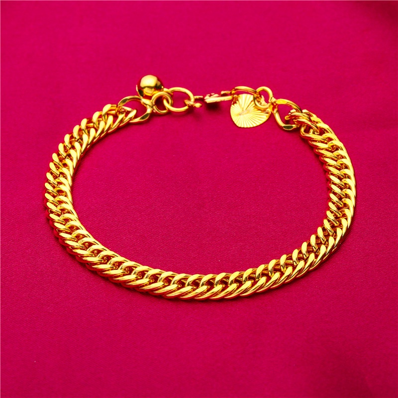 Set Perhiasan Cincin Gelang Kalung Emas Plated 24K Bentuk Bunga Teratai Dapat Disesuaikan Untuk Wanita