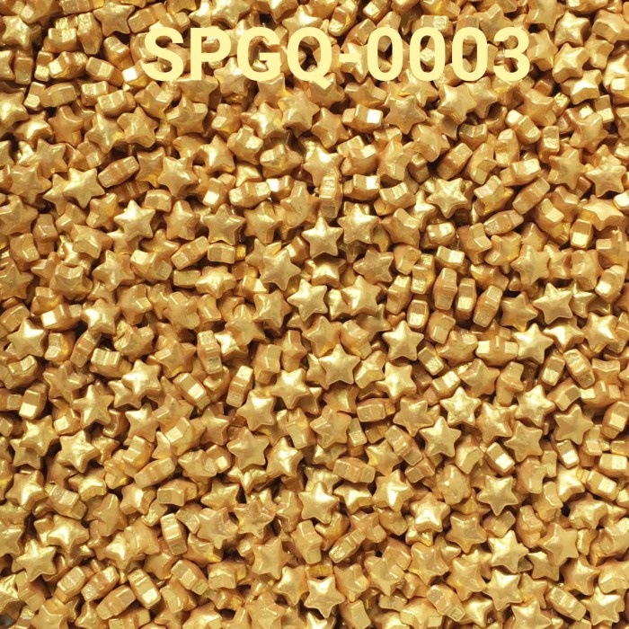 

SPGQ-0003 SPRINKLES SPRINKLE SPRINKEL 250GR BINTANG EMAS BERKUALITAS TINGGI