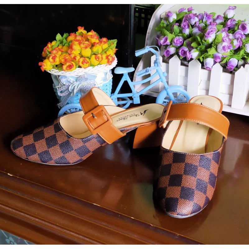 Sandal Sepatu Slipon PD362 Damier