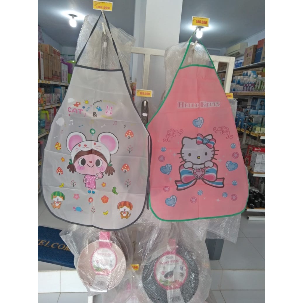 Celemek Dapur - Celemek Apron Karakter Kartun Lucu Anti Air WaterProof