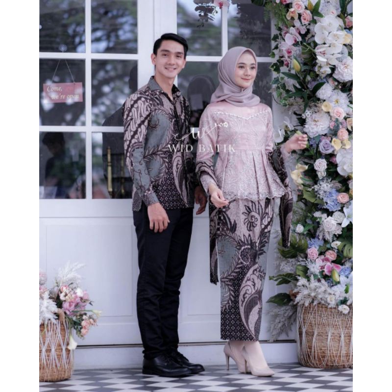 SET BATIK COUPLE SERRA SOGAN CREAM