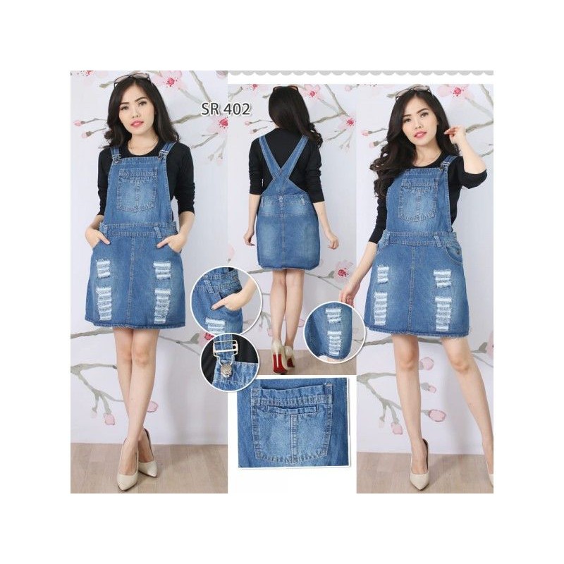 OVERALL JEANS ROK PENDEK Shopee Indonesia OVERALL JEANS ROK PENDEK Shopee Indonesia