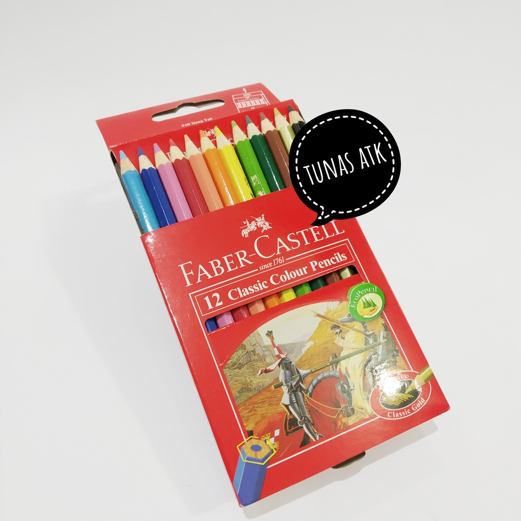 

FABER CASTELL 12 CLASSIC COLOUR PENCILS 115851