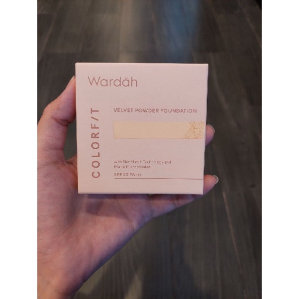 wardah colorfit velvet powder foundation /bedak wardah
