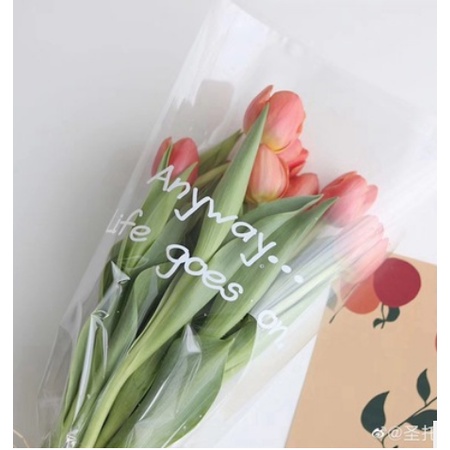 kertas buket Bouquet Bunga flower wrapping cellophane Transparant  KB6045