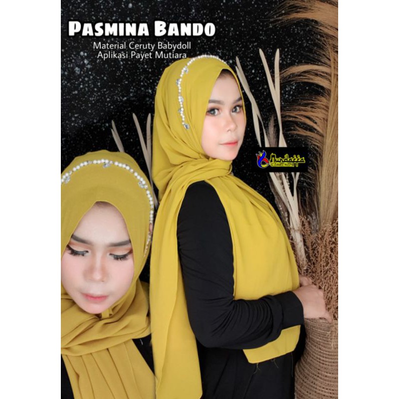 Hijab Pashmina Payet / Pasmina Bando ori Nurdaffa