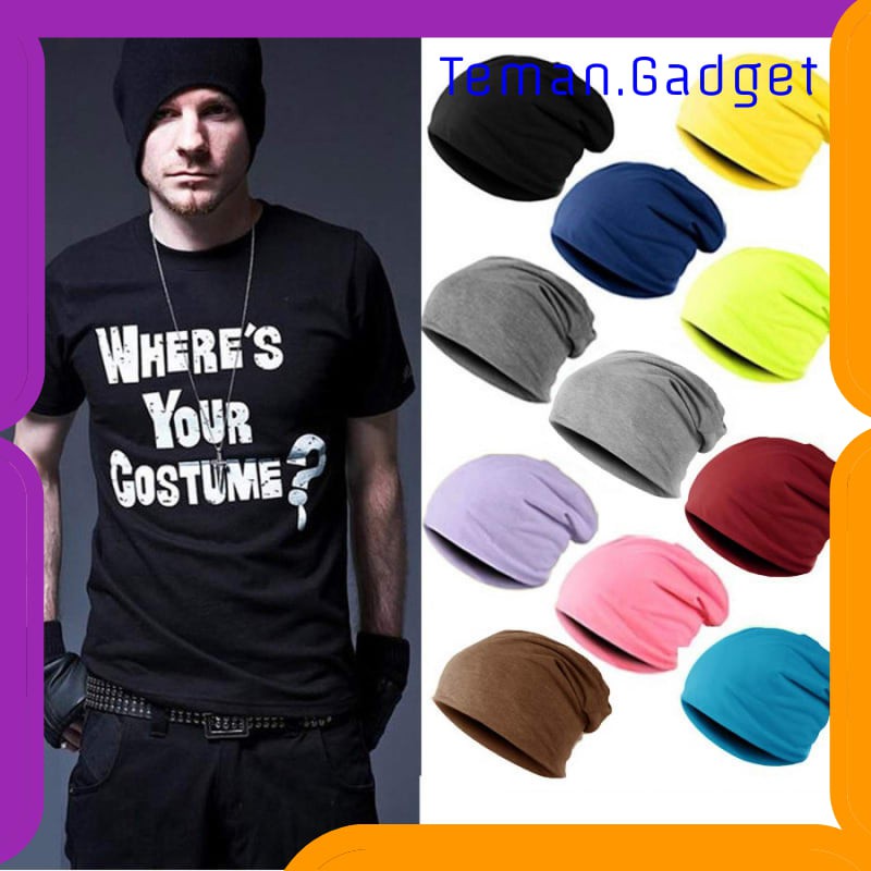 TG-FS031 Ecobros Topi Kupluk Pria Wanita Kain Katun Winter Beanie Hat - EC001