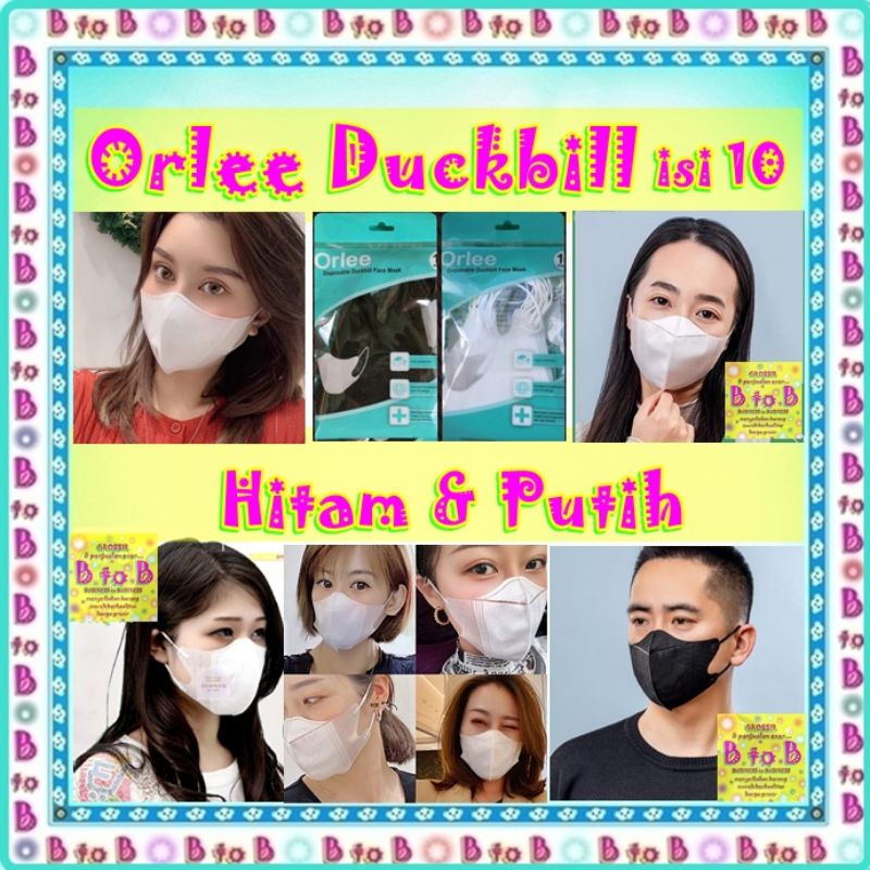 Orlee Duckbill isi 10 - masker Orlee duckbill - Masker Duckbill Orlee - Duckbill Orlee - Orlee 3 ply