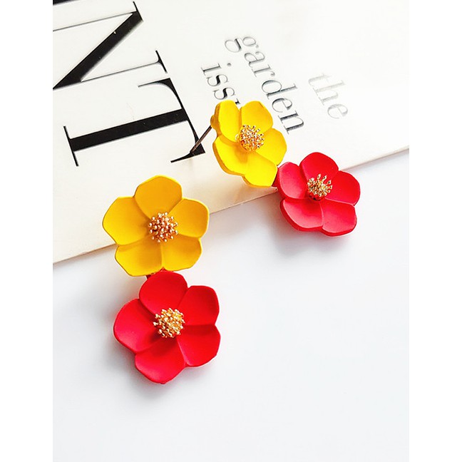 LRC Anting Tusuk Fashion Flower Earrings F6717X