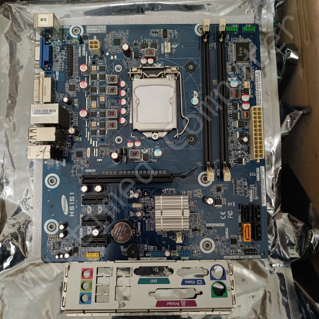 Promo Mainboard Mobo H61 OEM LGA 1155 DDR3 Bonus Batray Cmos Second