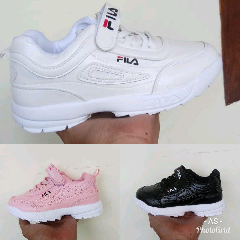 sepatu fila anak- anak sepatu sekolah fila sepatu anak-anak