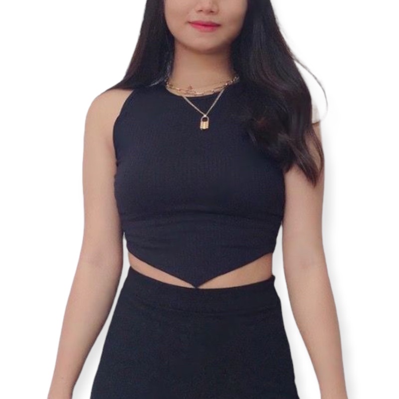 ATASAN WANITA TANK TOP RIB CROP