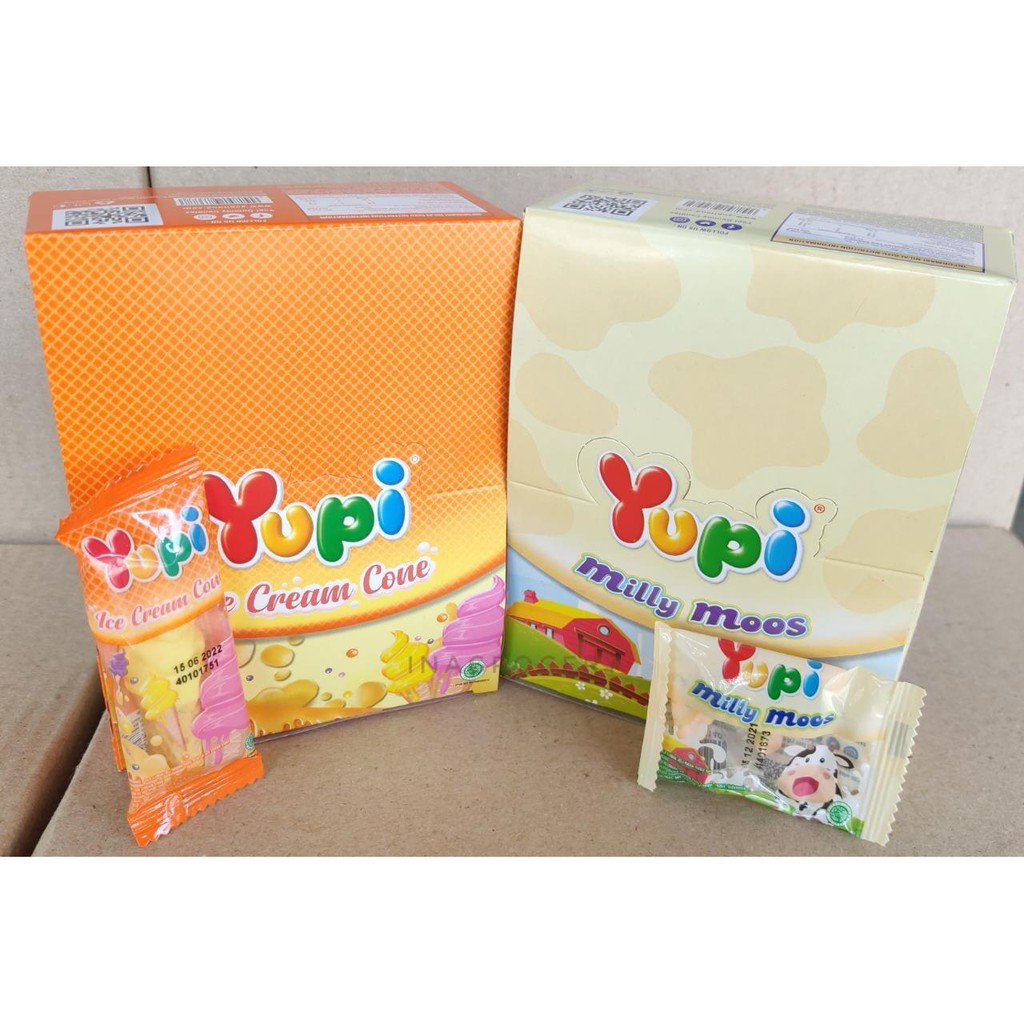 

YUPI ICE CREAM CONE & MILLY MOOS 168gr 24pcs