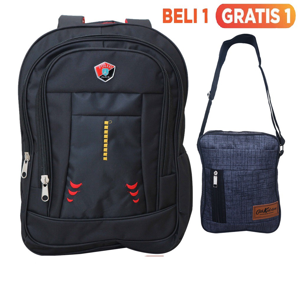 BELI 1 GRATIS 1 - TAS RANSEL RIPPPER TAS PUNGGUNG LAPTOP FREE SELEMPANG SIORUS KEREN TAS GADGET IPAD