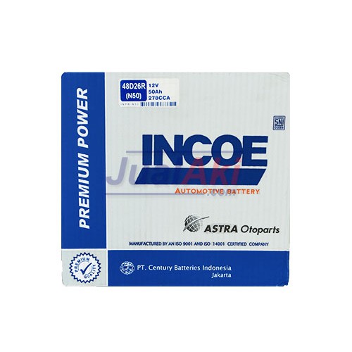 Incoe Premium N50 (Aki Mobil / Accu Mobil)