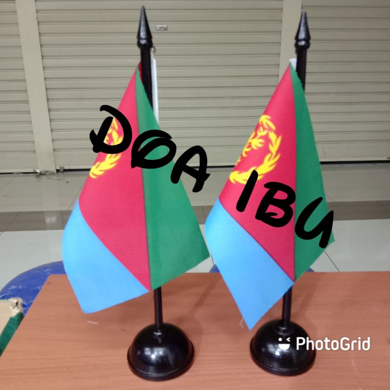 

best seller tiang kayu meja+bendera ERITREA ready stock