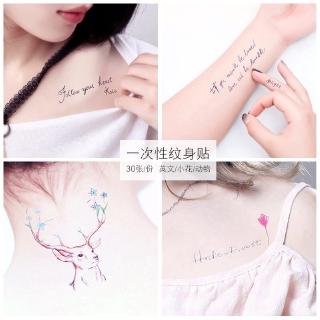 30pcs set Stiker Tattoo Tato Temporer Motif Kartun Bunga 30pcs set Stiker Tattoo Tato Temporer Motif Kartun Bunga