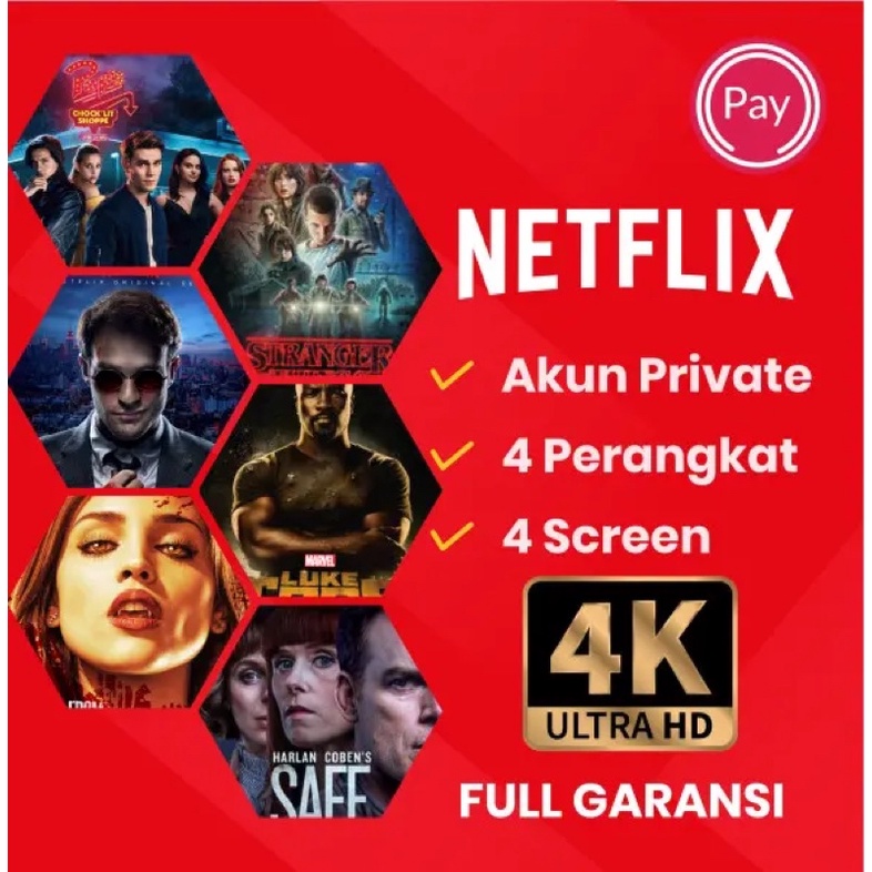 Jual NETFLIX PRIVATE 1 BULAN !! FULL GARANSI Indonesia|Shopee Indonesia