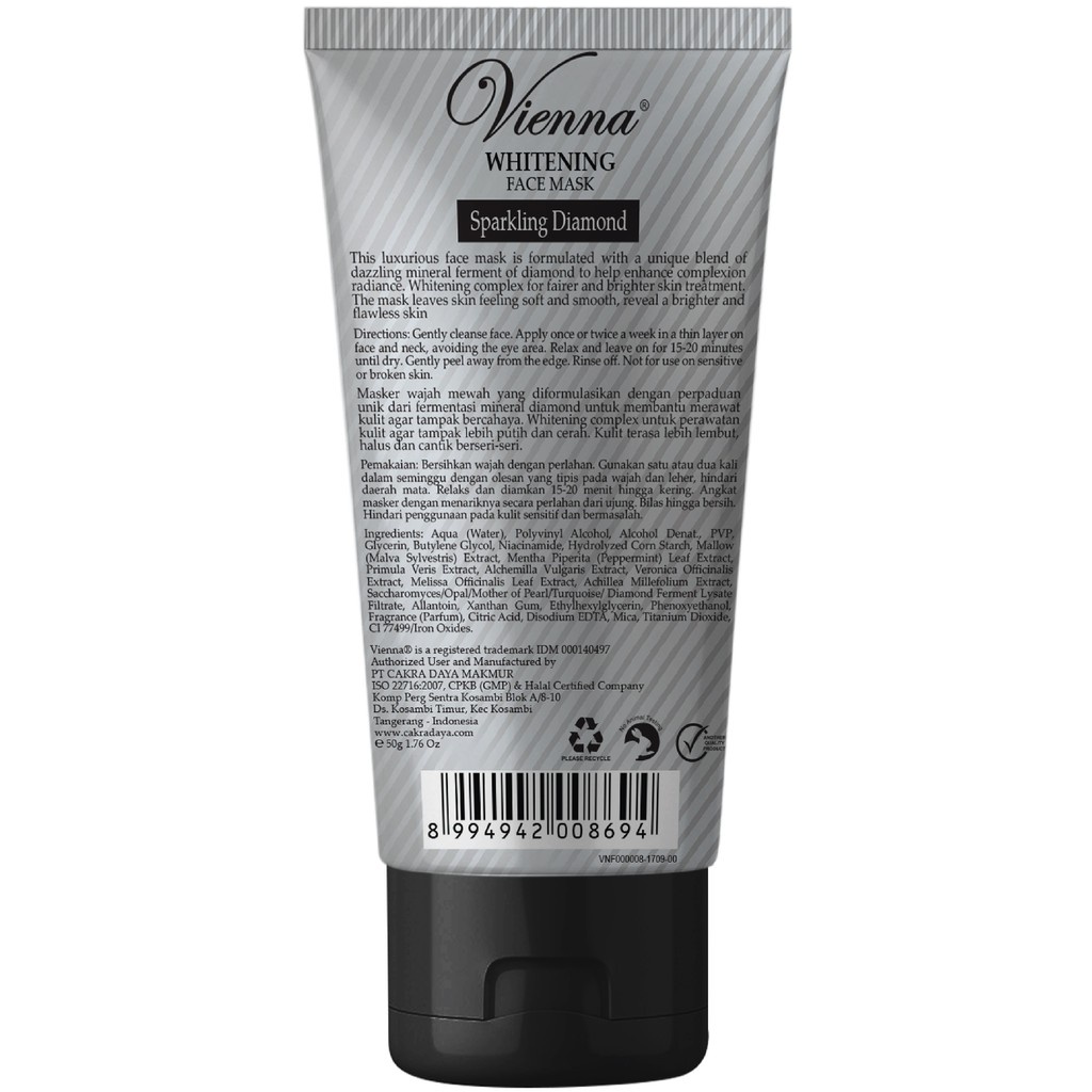 Vienna Face Mask Sparkling Diamond 50ml