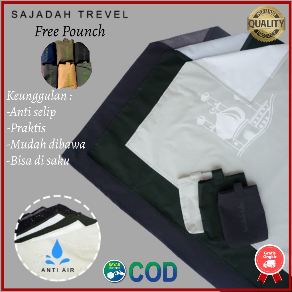 Sajadah Travel Premium waterproof Sajadah Lipat Traveling mini Souvenir sajadah saku volken06