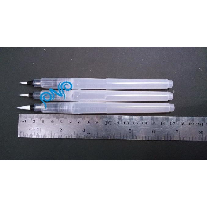 

(BISA COD) VTEC WATER BRUSH PEN ROUND SET (ISI 3) LONG BARREL / KUAS CAT AIR SET MURAH Kode 196