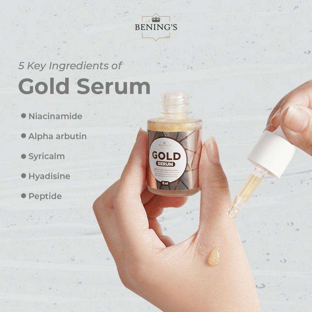 BENINGS GOLD SERUM PENCERAH WAJAH DR OKY PRATAMA / SERUM BENING SKINCARE-7