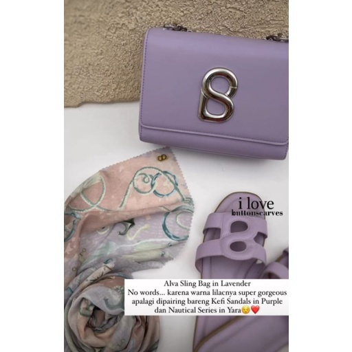 Tas Buttonscarves - Alva Vanity Bag - Dark Purple, Fesyen Wanita