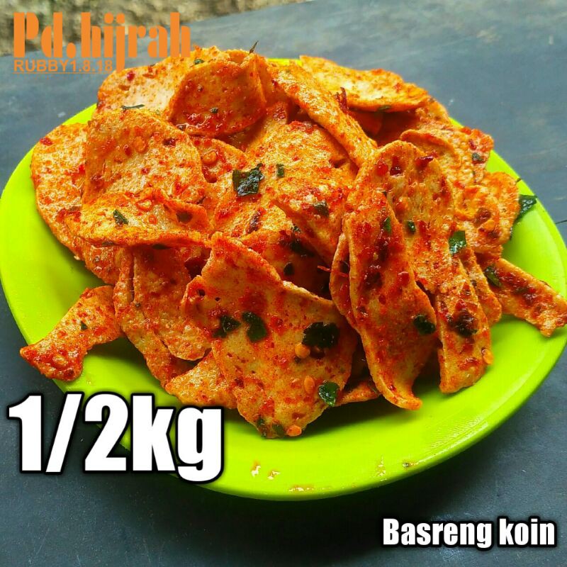 

Basreng koin 1/2kg aroma daun jeruk