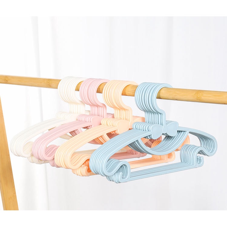 Gantungan Baju Anak/ Isi 5 pcs Hanger Multifungsi Warna Warni/bahan PP 29CM (B290)