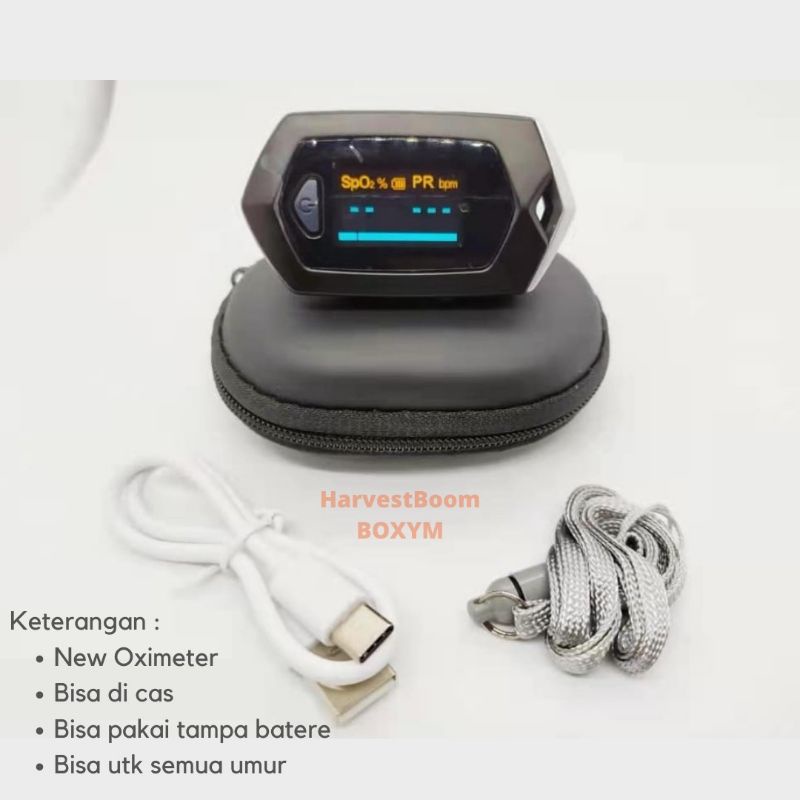 Oximeter fingertip Oxymeter saturasi pengukur kadar oksigen spo2 dan detak jantung