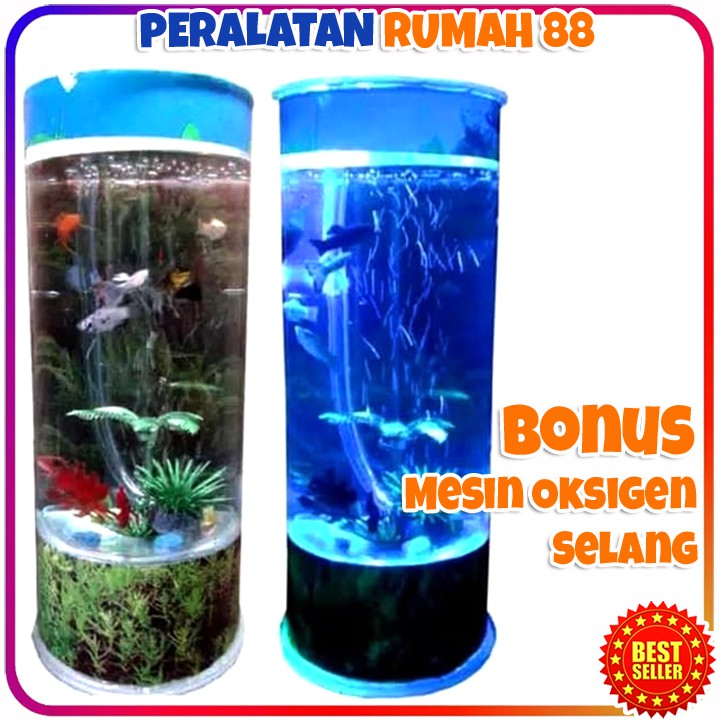 Aquarium Mini Aquarium Portable Lampu Tidur Aquarium Aquarium Mini Aquarium Portable Lampu Tidur Aquarium