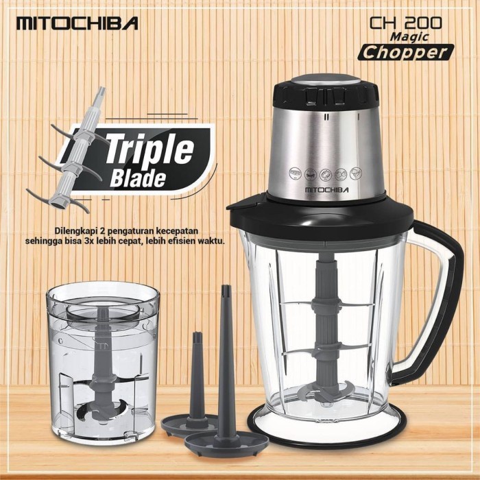 Mito CH200 Chopper Blender Penggiling Daging 2 Liter | Mitochiba CH 200