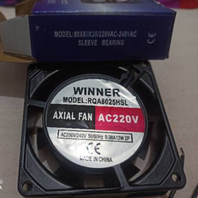 Kipas Angin Pendingin - Cooling Fan 220V AC 8 cm - Kotak 80x80x25