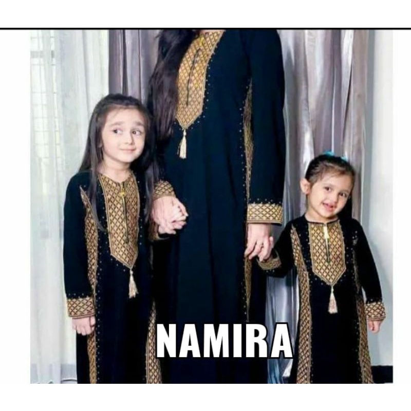 Gallery Exclusive Abaya Hitam Gamis Bordir Turkey Dubai Namira